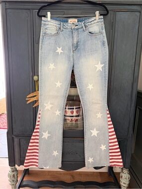 🇺🇸 DRIFTWOOD Americana flare jeans, size 28